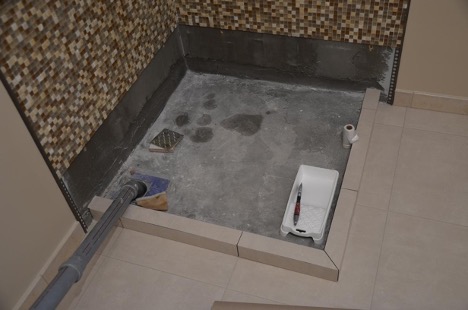 Mosaic ng shower cabin