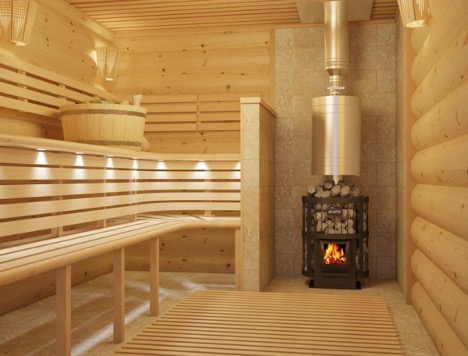 Stufa per sauna in ghisa o acciaio