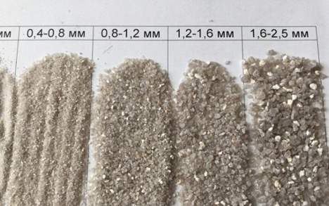 Quartz sand para sa pool fraction